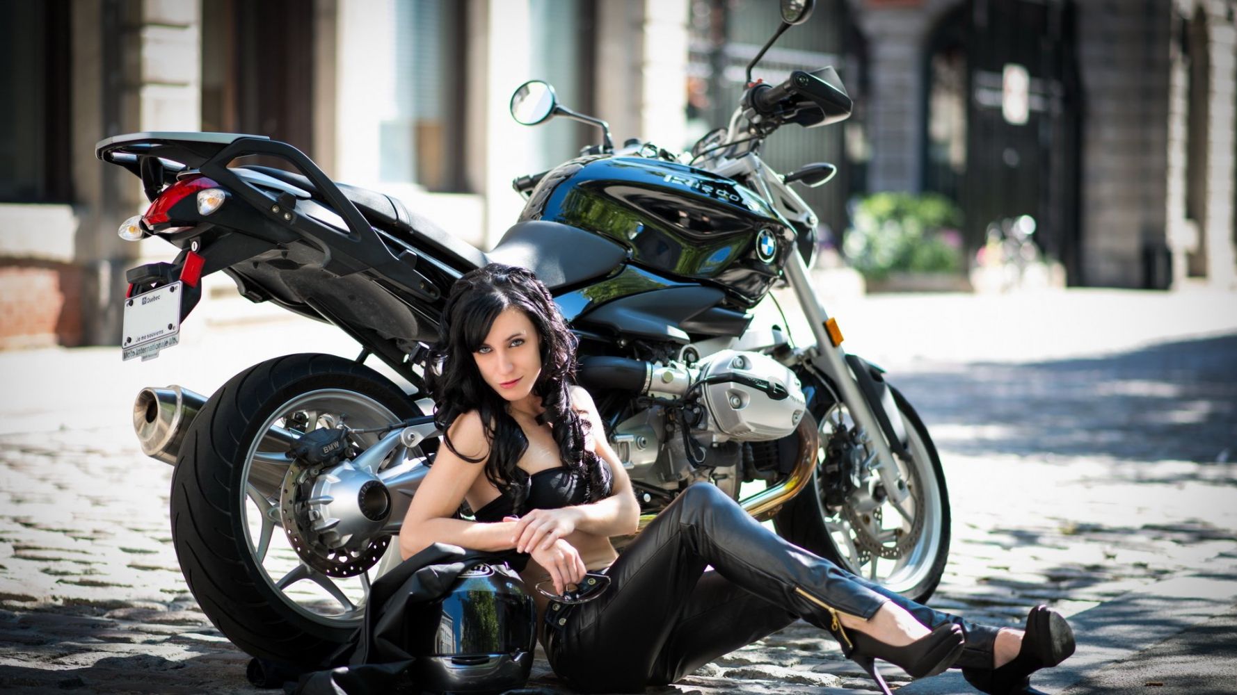 European women on bikes in Gorakhpur